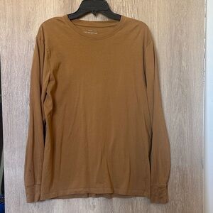 Men's Brown Long Sleeve Shirt